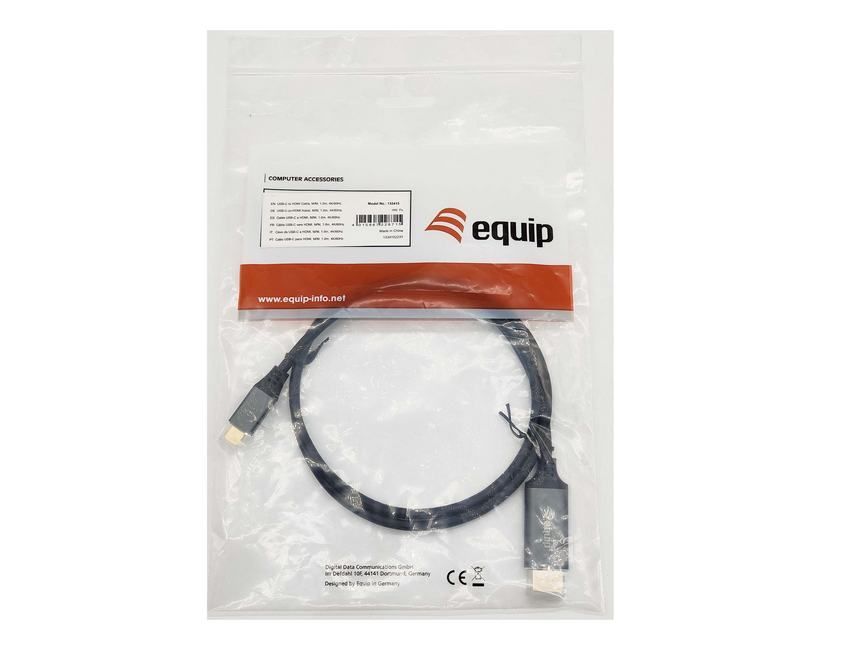 EQuip USB-C to HDMI 4K/60Hz cable 3m Black