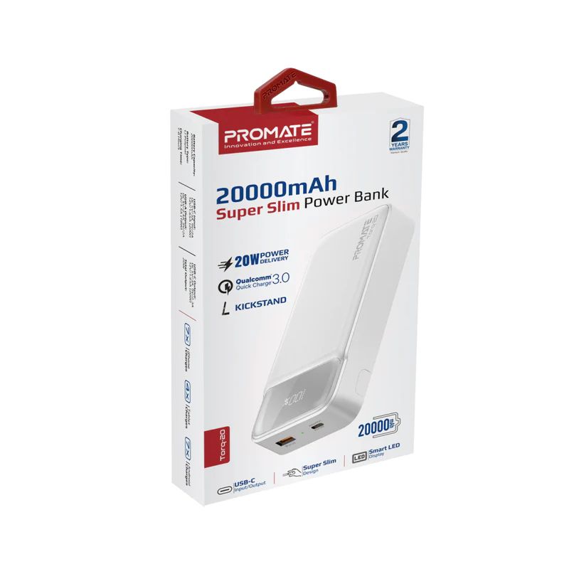 Promate  Torq-20 20000mAh PowerBank White