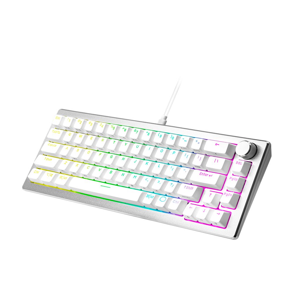 Cooler Master CK720 Red Switch Gaming Keyboard Silver White HU