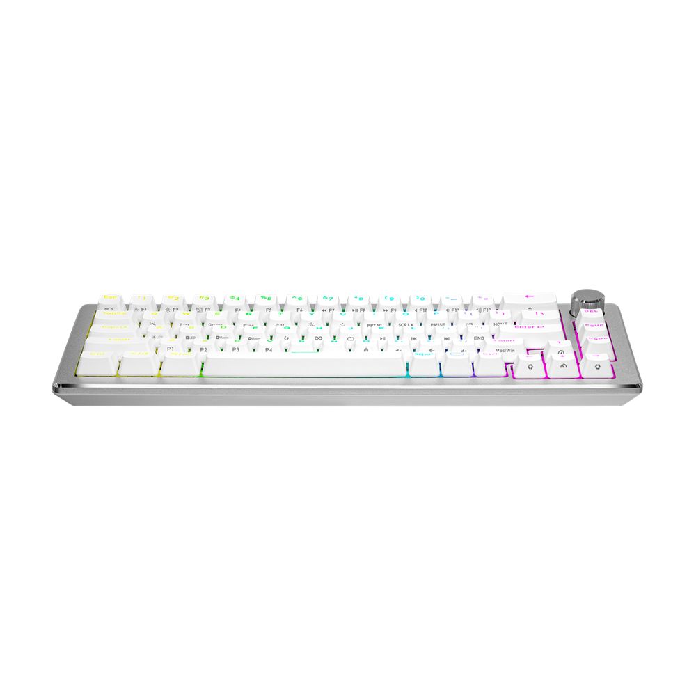 Cooler Master CK720 Red Switch Gaming Keyboard Silver White HU