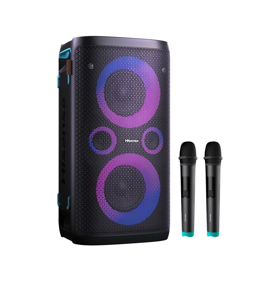 Hisense Party Rocker One Bluetooth Speaker + Microphone Black