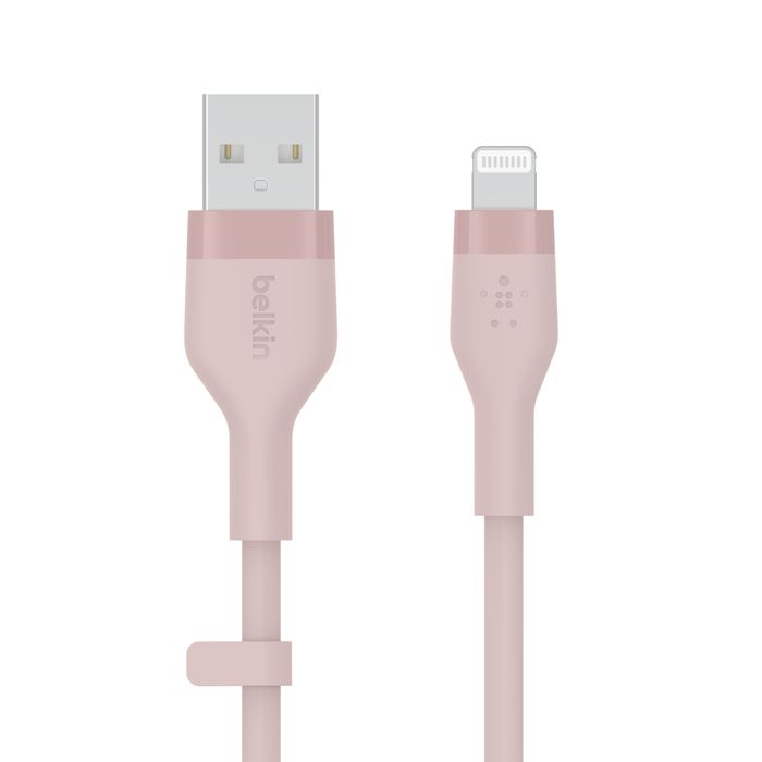 Belkin BoostCharge Flex USB-A Cable with Lightning Connector 1m Pink