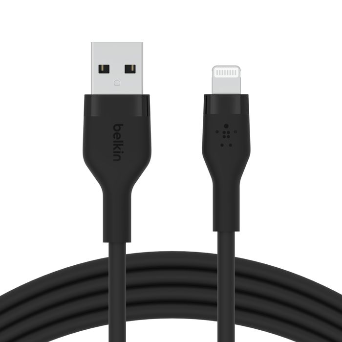 Belkin BoostCharge Flex USB-A Cable with Lightning Connector 3m Black