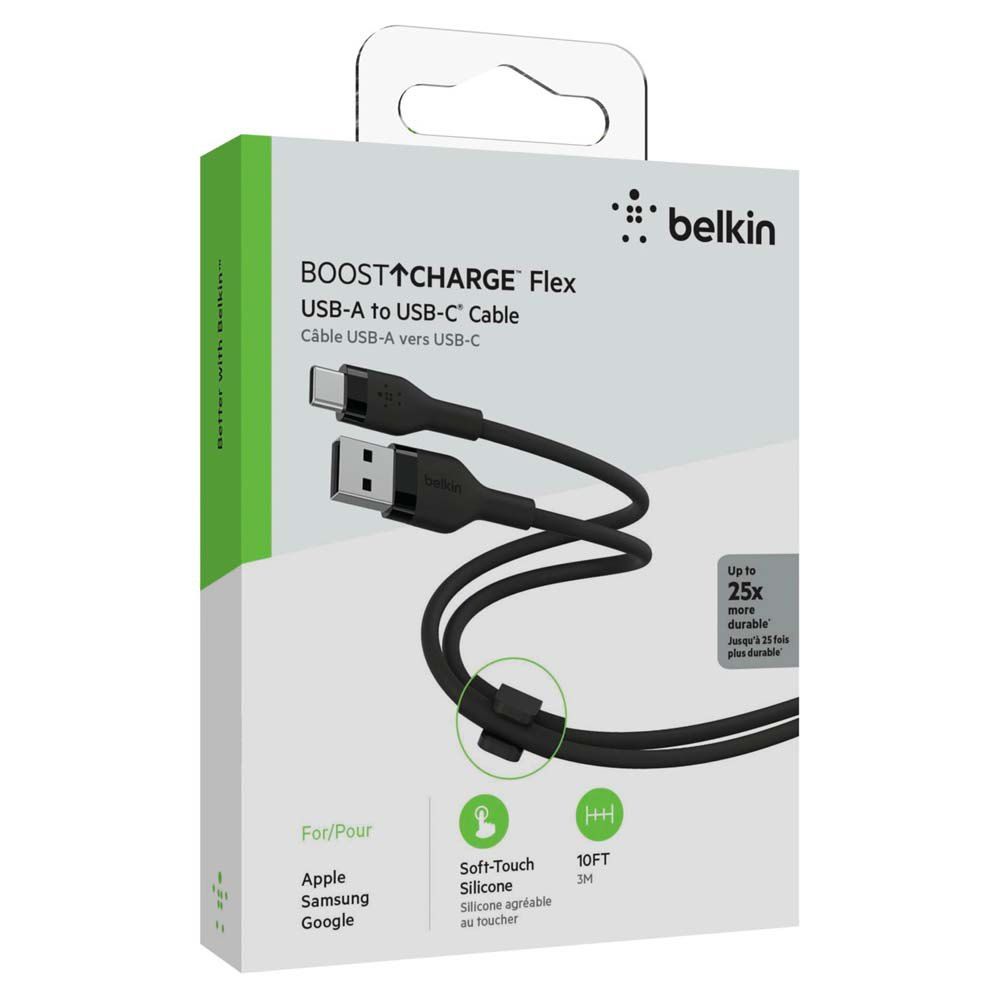 Belkin BoostCharge Flex USB-A to USB-C Cable 3m Black