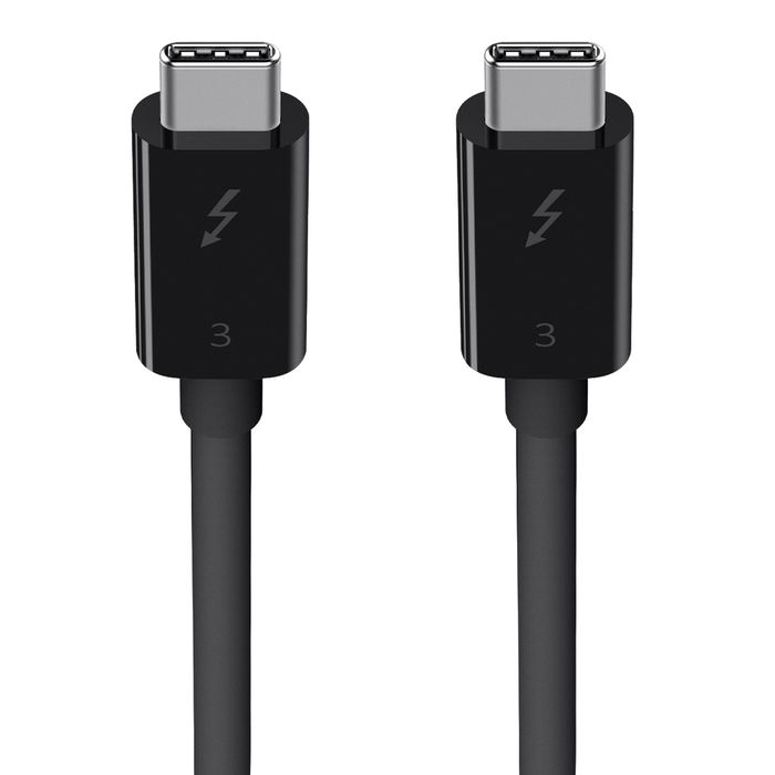 Belkin Thunderbolt 3 Cable USB-C to USB-C 0,8m Black