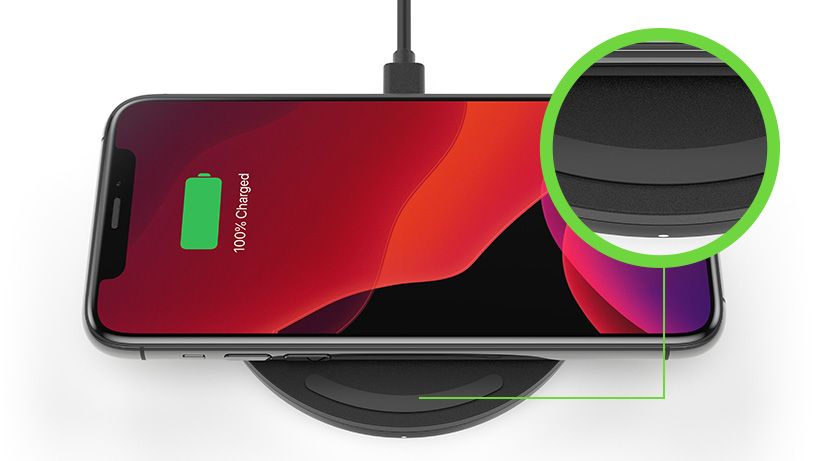 Belkin BoostCharge 10W Wireless Charging Pad + Cable (Wall Charger Not Included) Black