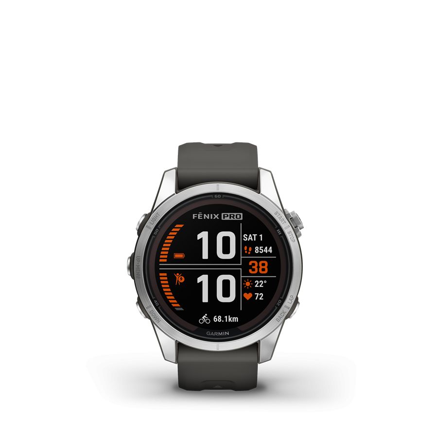 Garmin fenix 7S Pro Solar Edition Silver with Graphite Band