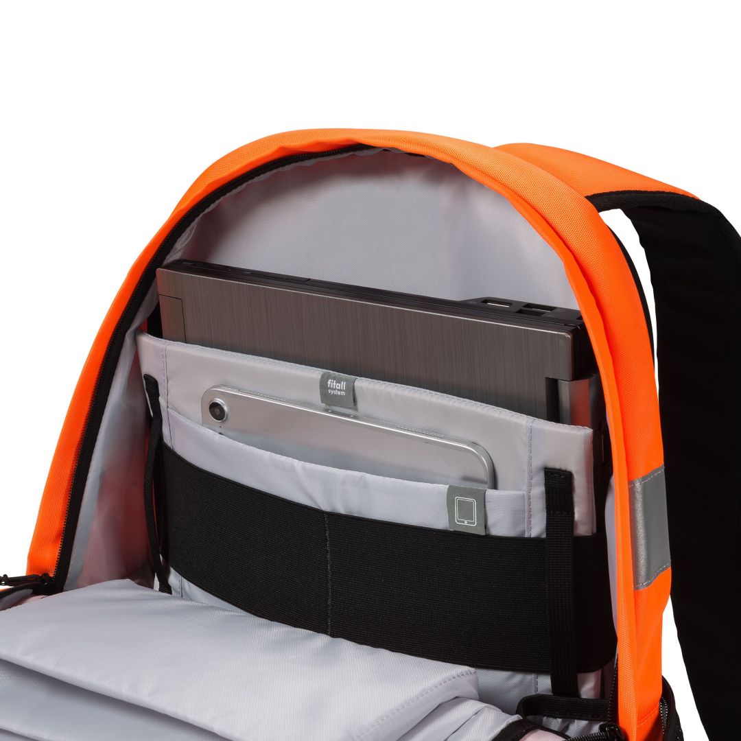 Dicota Backpack Hi-Vis 25 litres Orange