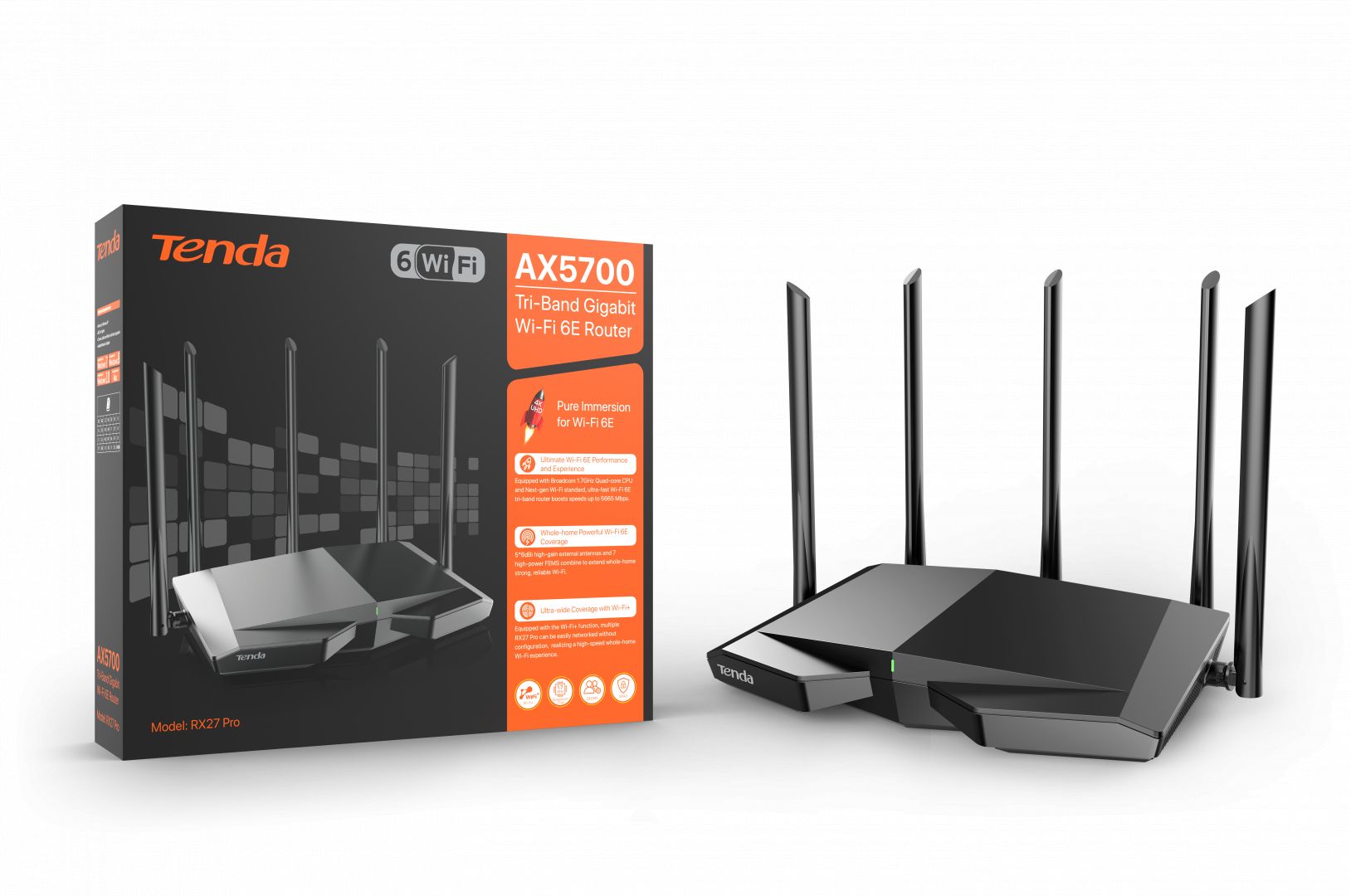 Tenda Rx Pro Ax Tri Band Gigabit Wi Fi E Router