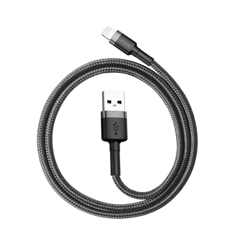 Baseus Cafule lightning Cable 2,4A 0,5m Black/Grey