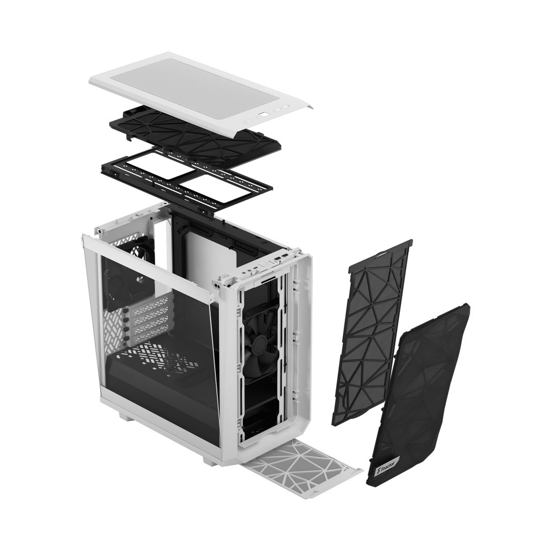 Fractal Design Meshify 2 Tempered Glass Mini White TG Clear Tint