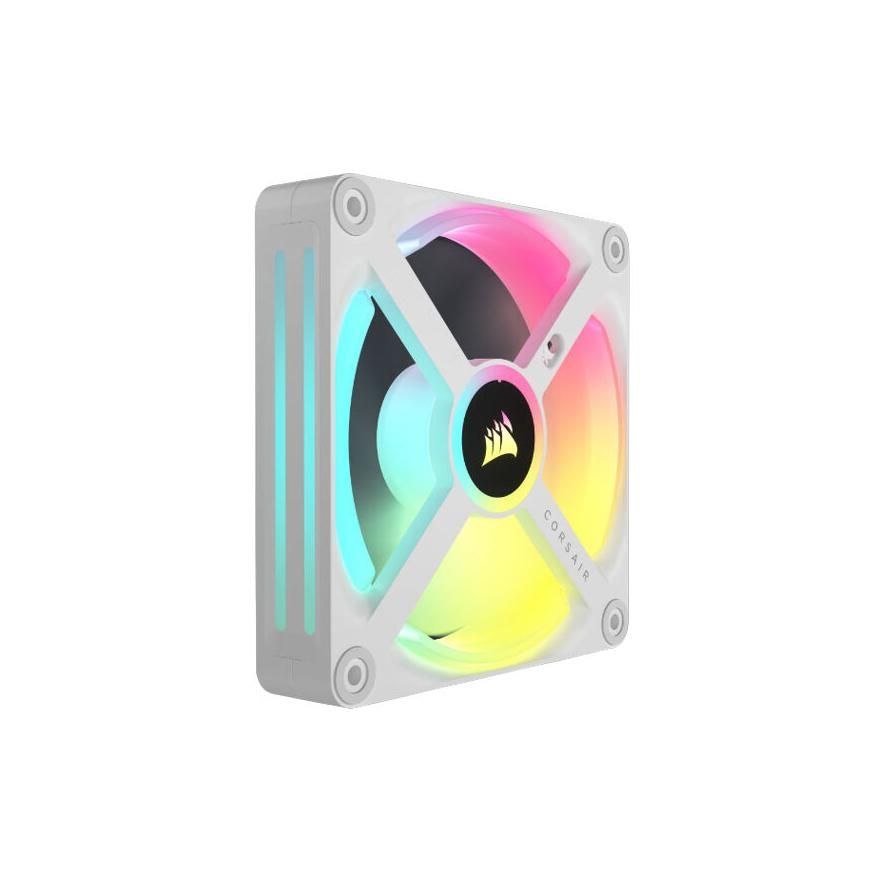 Corsair iCUE LINK QX120 RGB 120mm PWM PC Fans Starter Kit with iCUE LINK System Hub White