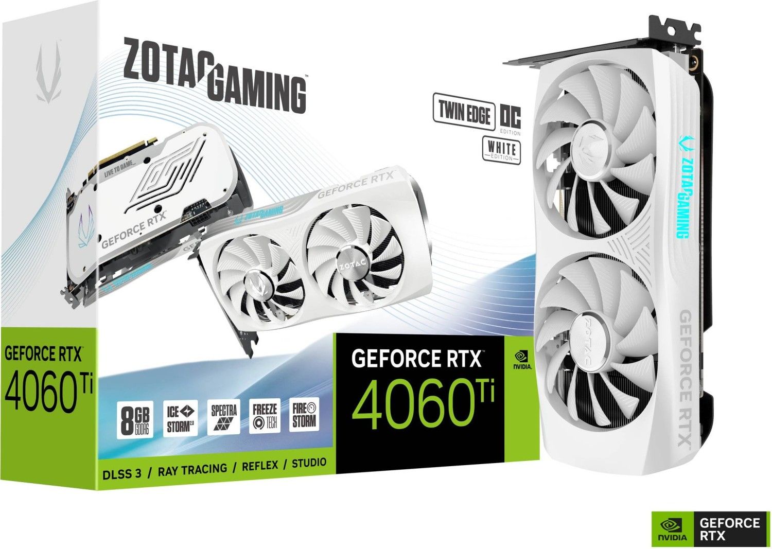 Zotac GeForce RTX 4060 TI 8GB DDR6 Twin Edge OC White Edition