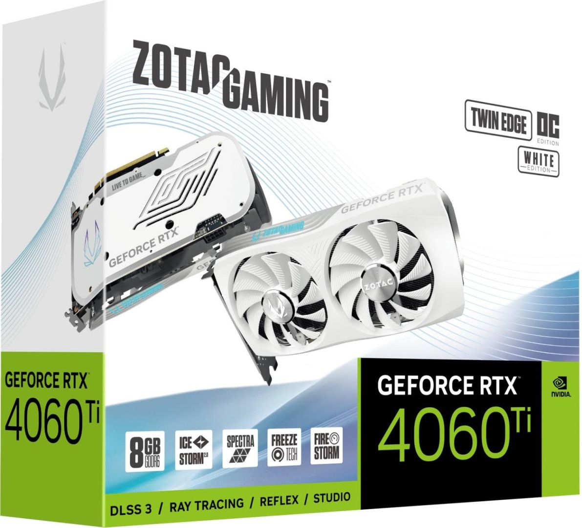 Zotac GeForce RTX 4060 TI 8GB DDR6 Twin Edge OC White Edition