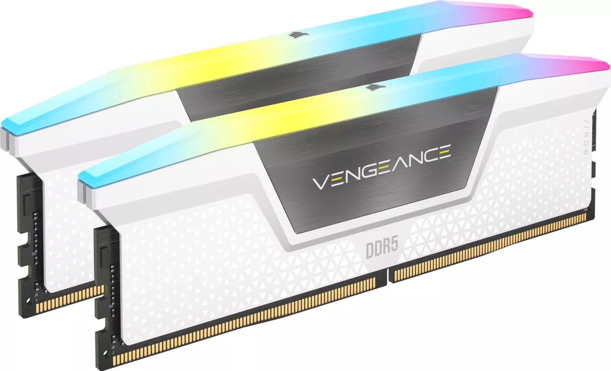 Corsair 64GB DDR5 6000MHz Kit(2x32GB) Vengeance RGB White