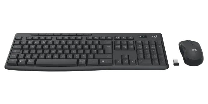 Logitech MK370 Wireless billentyűzet + optikai egér Black UK