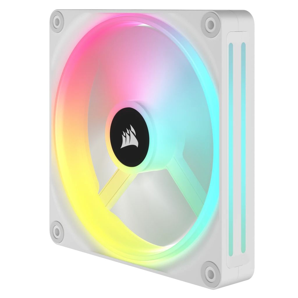 Corsair iCUE LINK QX140 RGB 140mm PWM PC Fans Starter Kit with iCUE LINK System Hub White