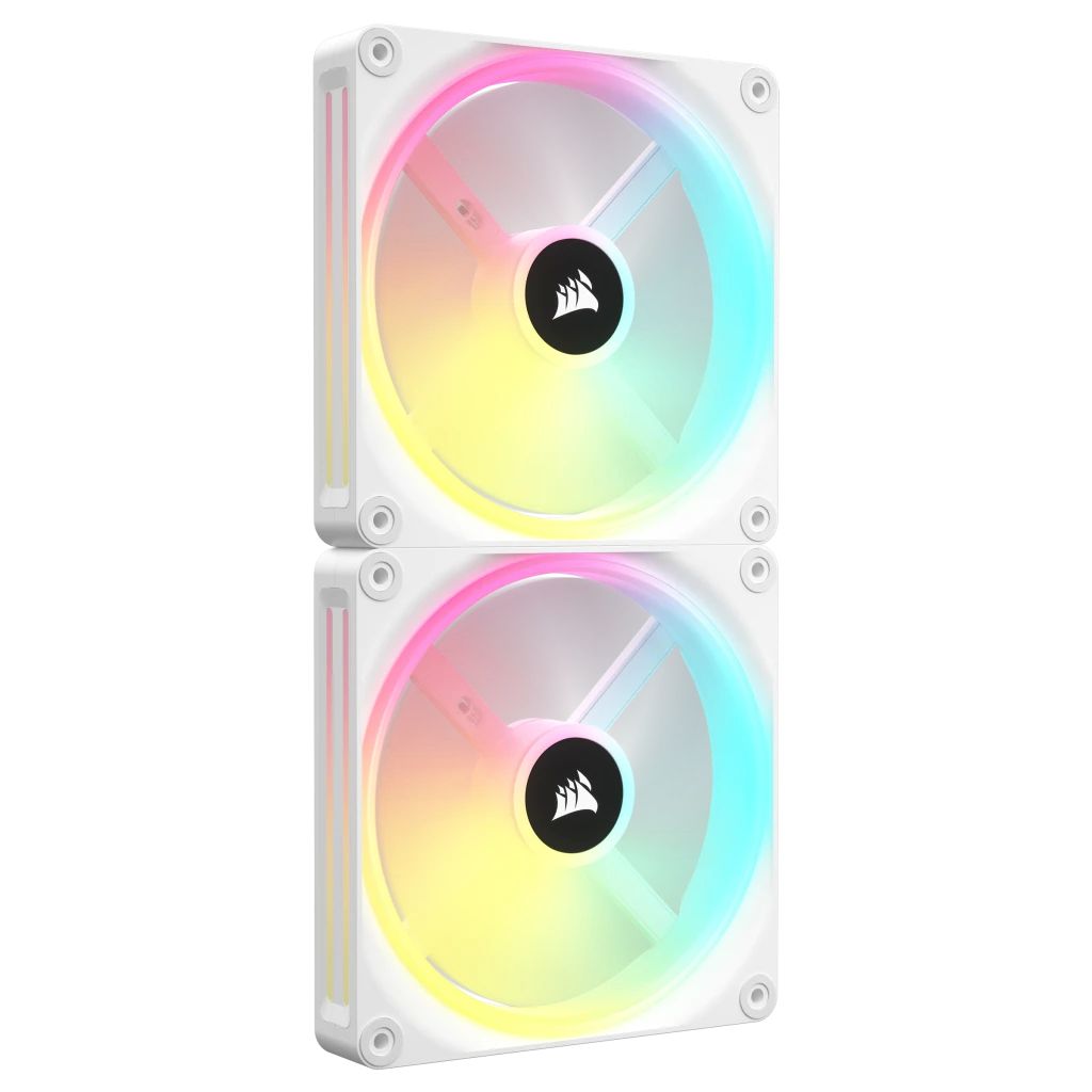 Corsair iCUE LINK QX140 RGB 140mm PWM PC Fans Starter Kit with iCUE LINK System Hub White