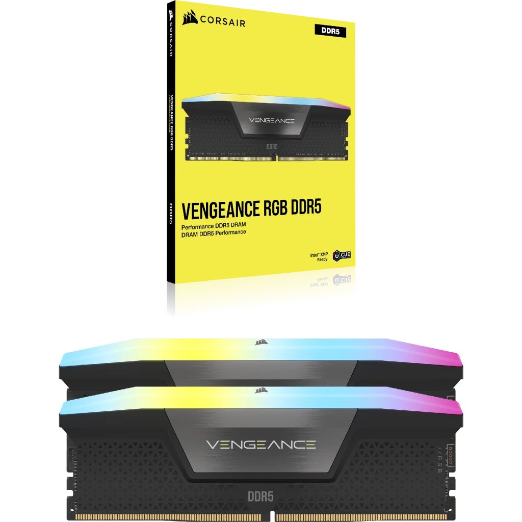 Corsair 64GB DDR5 6600MHz Kit(2x32GB) Vengeance RGB Black