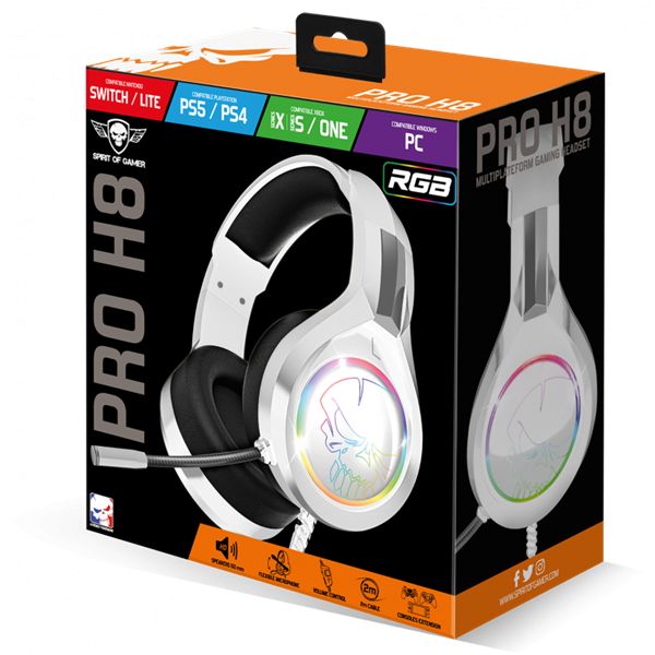 Spirit Of Gamer Pro-M5 RGB Headset Arctic White