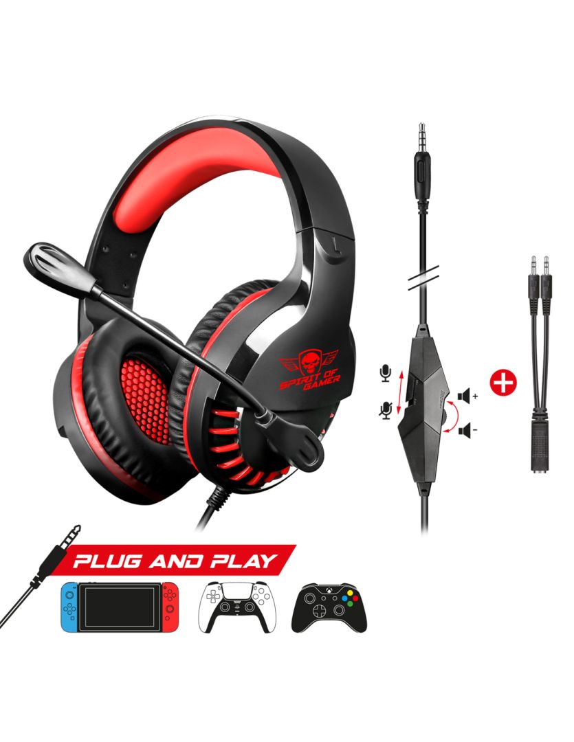 Spirit Of Gamer PRO-H3 Headset Red