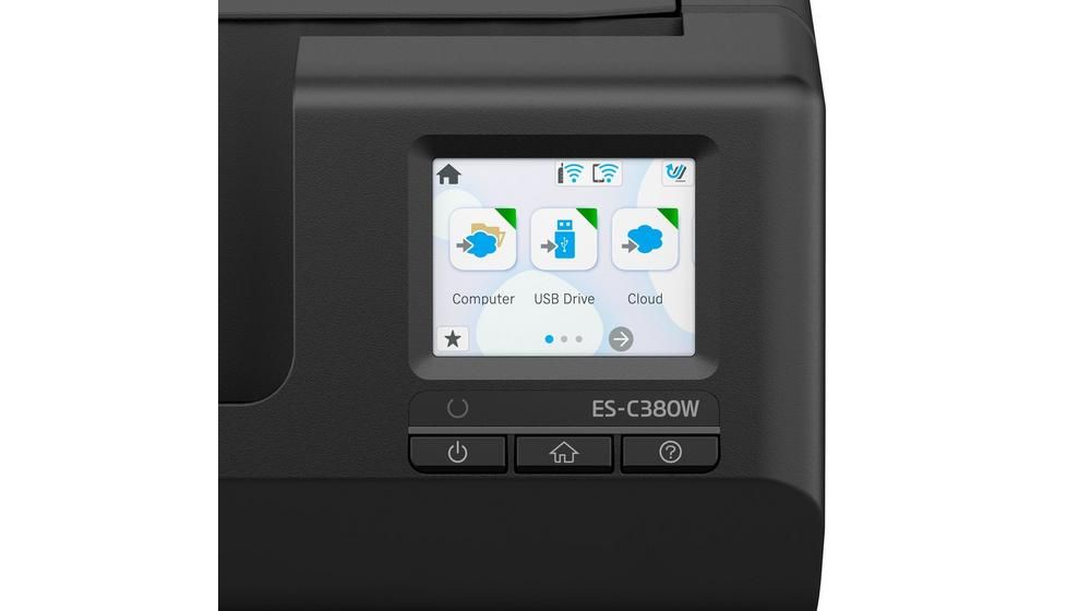 Epson WorkForce ES-C380W Lapáthúzós Szkenner Black