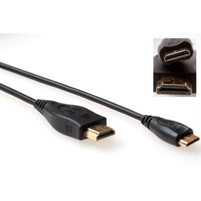 ACT HDMI High Speed cable v1.4 HDMI-A male - HDMI-C male 1m Black