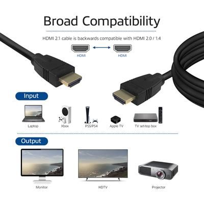 ACT HDMI Ultra High Speed v2.1 HDMI-A male - HDMI-A male cable 1,5m Black