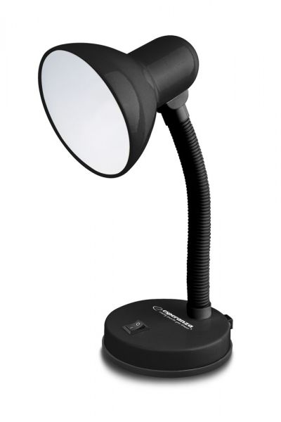 Esperanza Vega E27 Desk Lamp Black