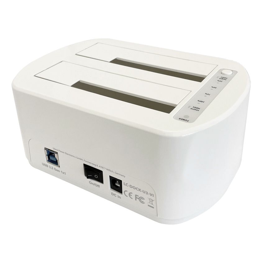 LC Power LC-DOCK-U3-VI HDD Docking Station White