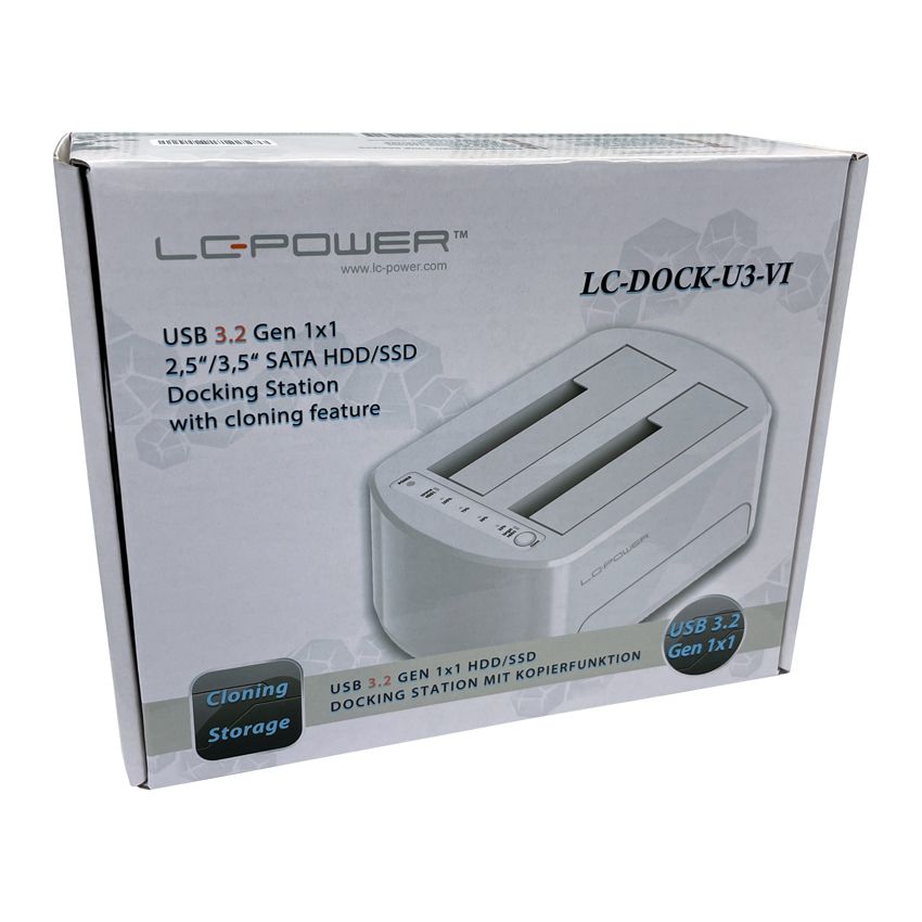 LC Power LC-DOCK-U3-VI HDD Docking Station White