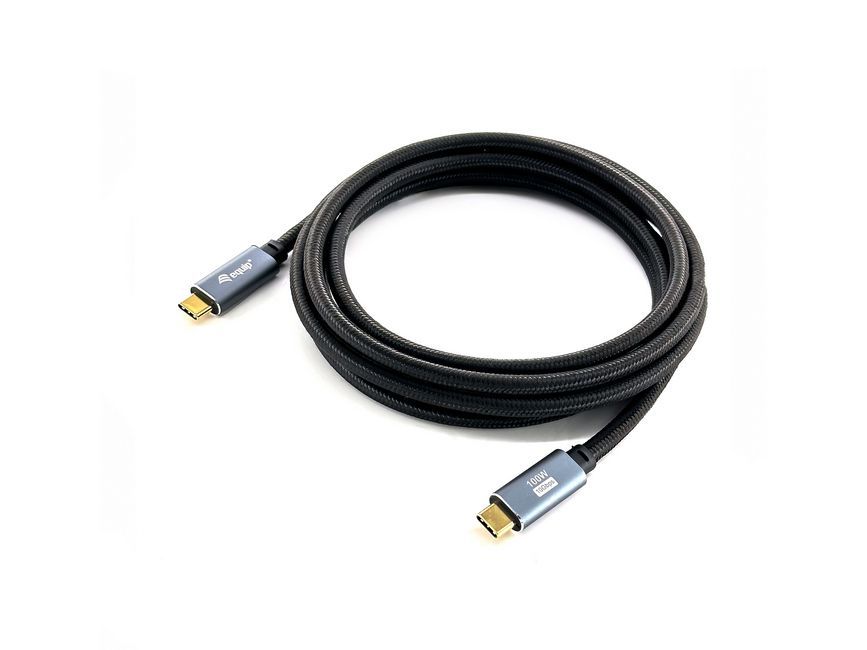 EQuip USB-C 3.2 Gen2 to USB-C 100W cable 2m Black