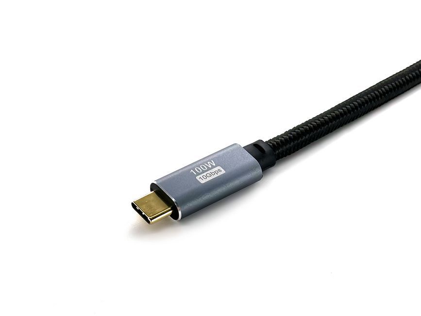 EQuip USB-C 3.2 Gen2 to USB-C 100W cable 2m Black