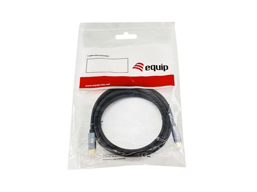 EQuip USB-C 3.2 Gen2 to USB-C 100W cable 2m Black