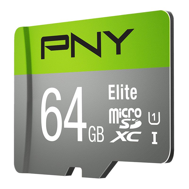 PNY 64GB microSDXC Elite Class 10 UHS-I + adapterrel