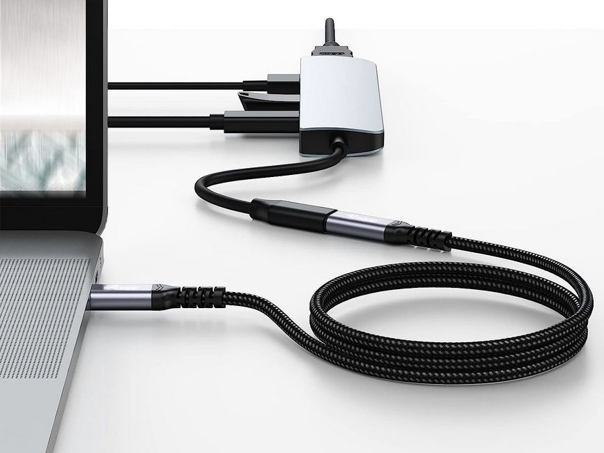 EQuip USB-C 3.2 Gen2 to USB-C Extension cable 1m Black