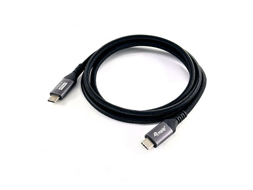 EQuip USB-C 4 Gen3 to USB-C 240W cable 1,2m Black