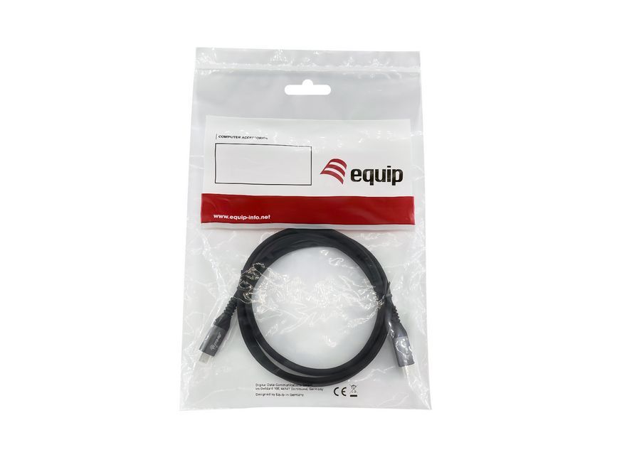 EQuip USB-C 4 Gen3 to USB-C 240W cable 1,2m Black