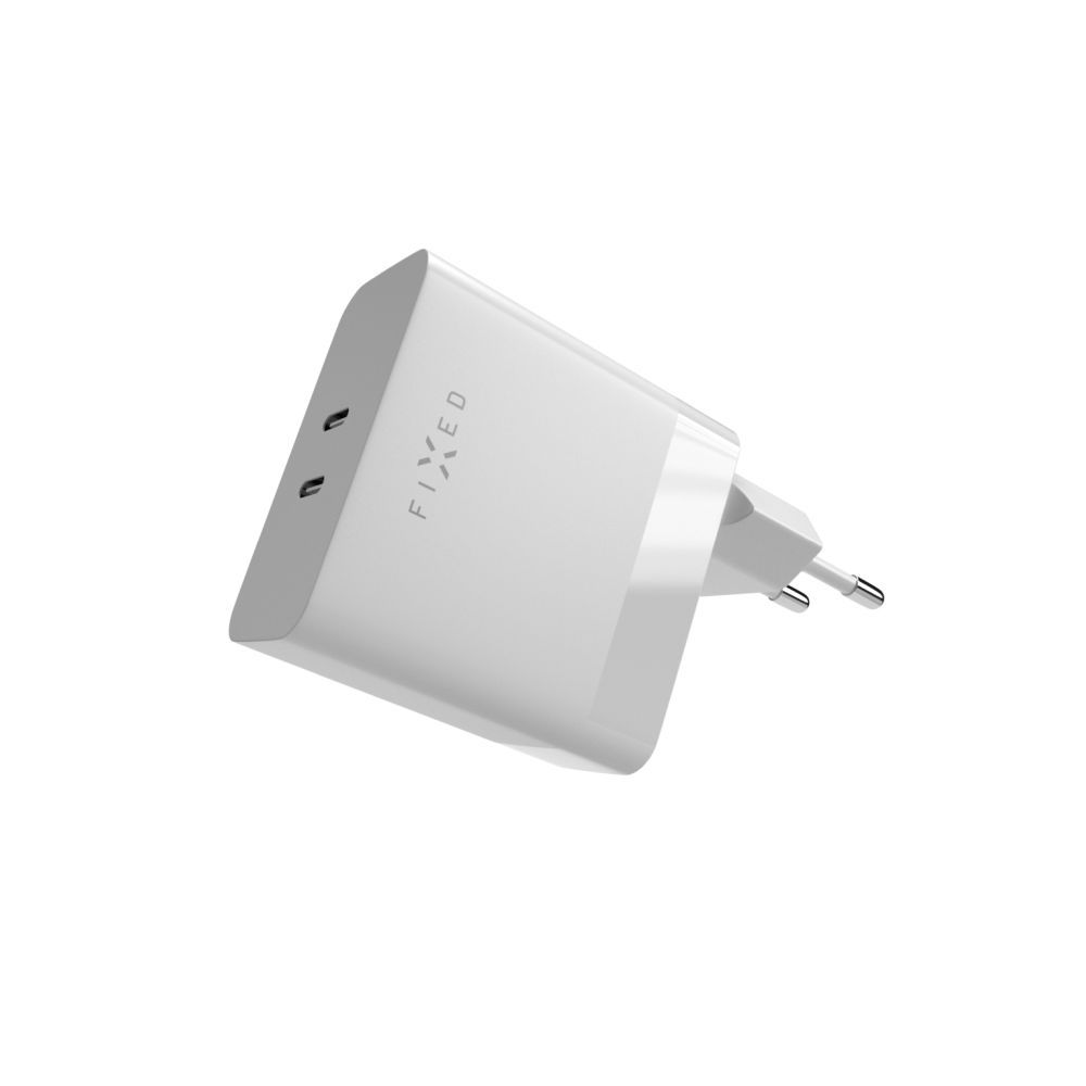 FIXED Dual USB-C Mains Charger PD support 65W White