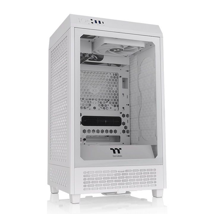 Thermaltake The Tower 200 Mini Chassis Tempered Glass Snow White