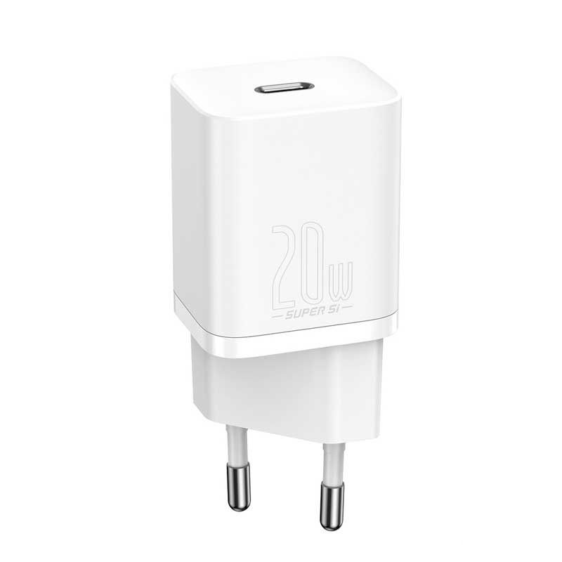 Baseus Super Si USB-C 20W Quick Charger White