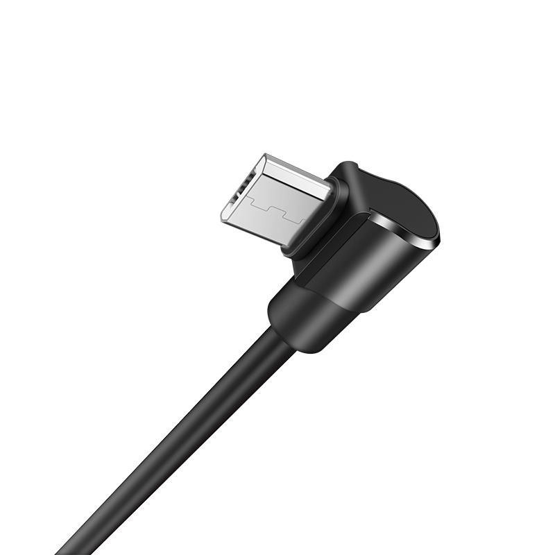 Hoco U37 Long roam 90 degrees charging data microUSB Cable Black