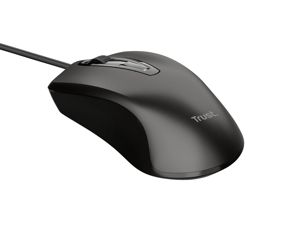 Trust Wired Optical Mouse Black