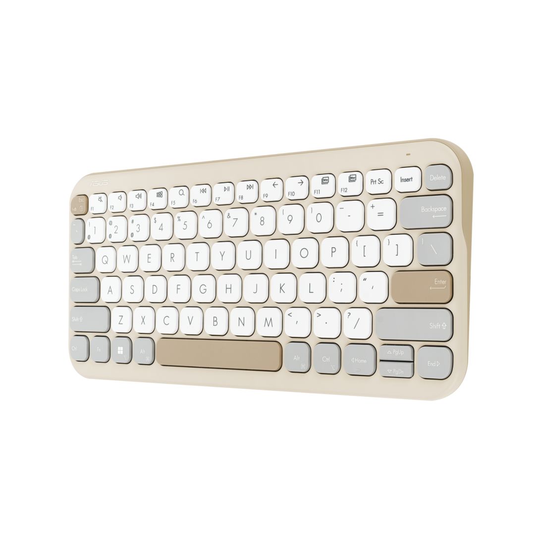 Asus Marshmallow Keyboard KW100 Wireless Keyboard Oat Milk HU