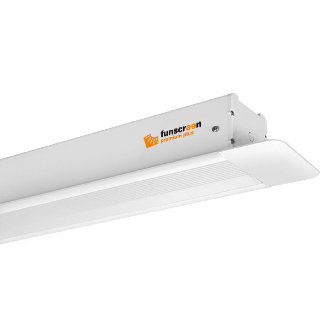 Funscreen Pro Matt White Tensioned Motor 176x291 cm Format 16:10 Premium Plus In-Ceiling