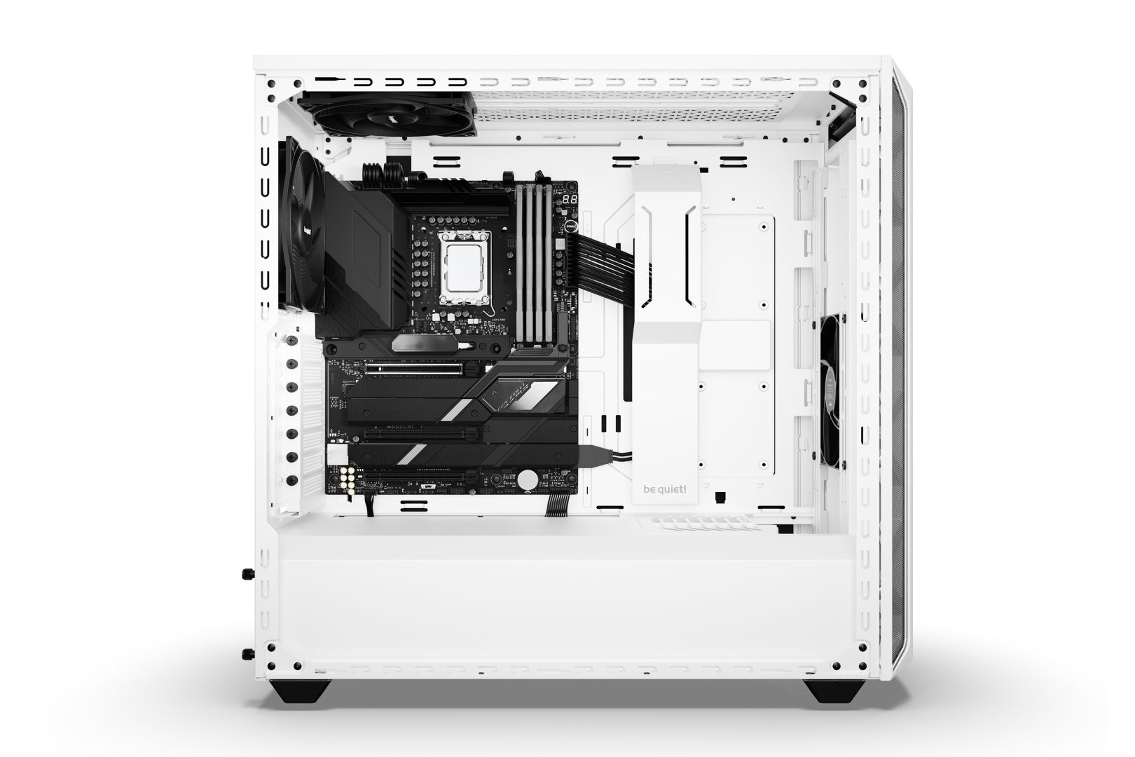 Be quiet! Shadow Base 800 DX Tempered Glass White