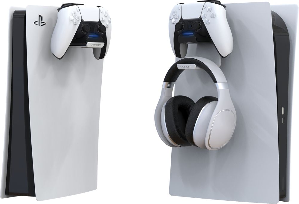 Venom Charging Dock With Headset hook White