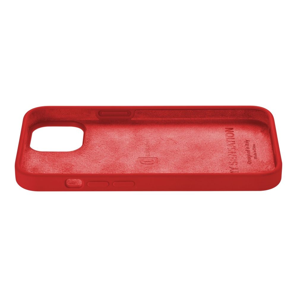 FIXED Cellularline Sensation protective silicone cover for Apple iPhone 14 MAX, red