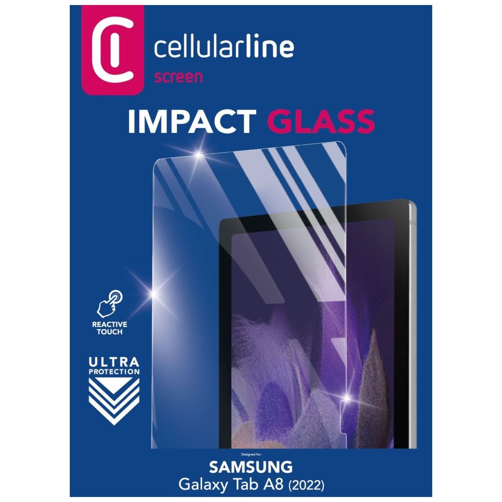 FIXED Cellularline Glass protective tempered glass for Samsung Galaxy Tab A8 (2022)