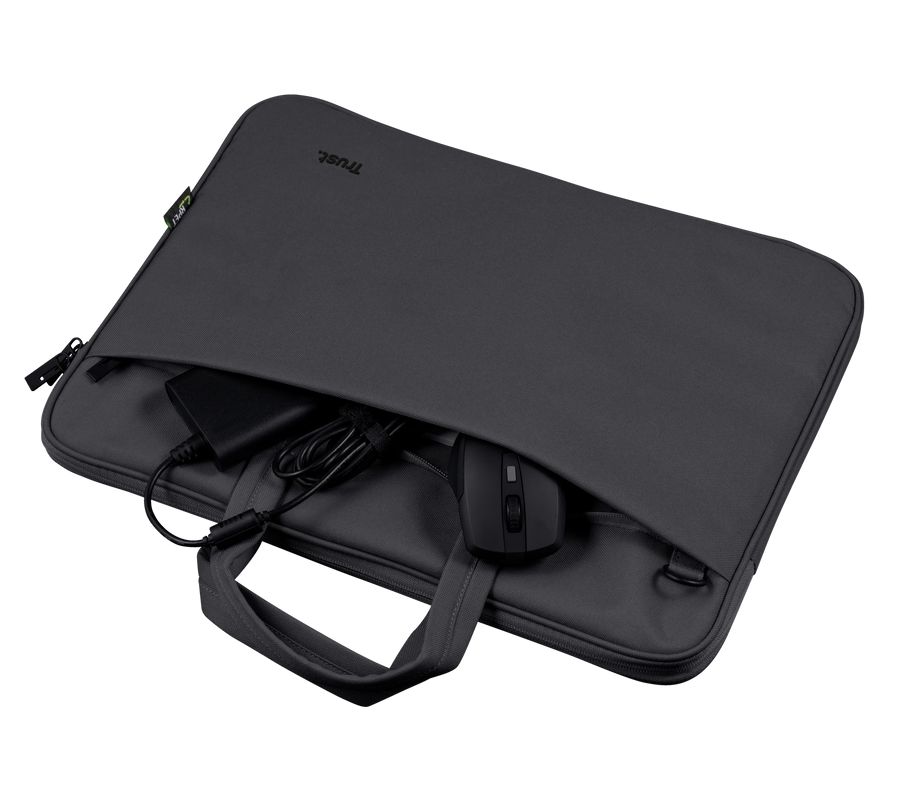 Trust Bologna Eco-friendly Slim Laptop Bag for 16" Black